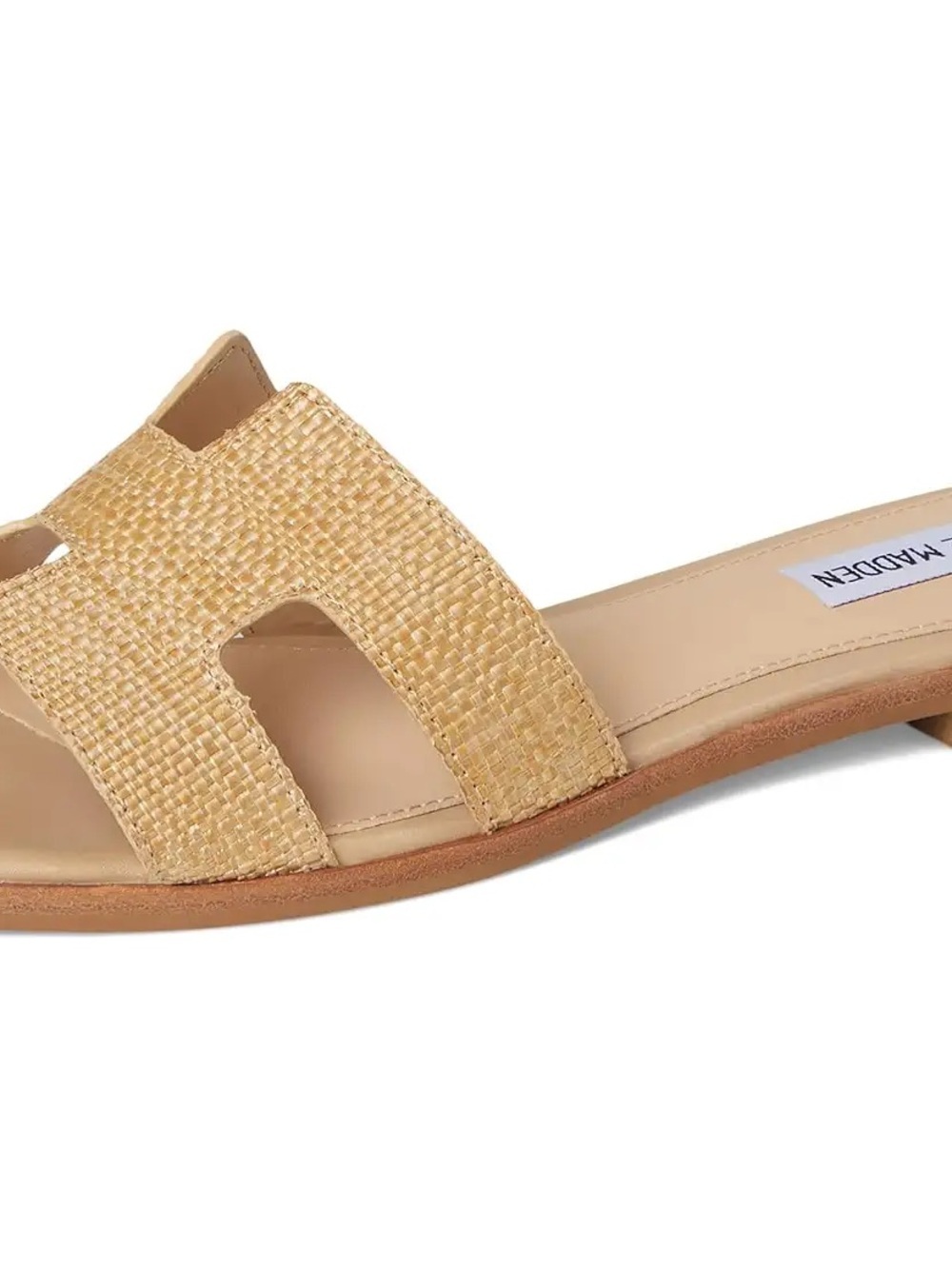 Steve Madden Gold Woven Slide Mule - Picture 2 of 9
